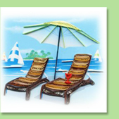 two beach chair