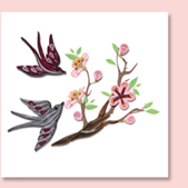 bird on cherry blossom