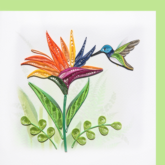 Bird of paradies flower and hb