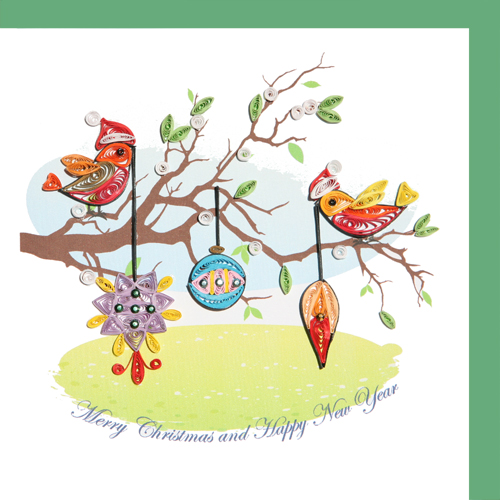 bird on Chritmas Tree 